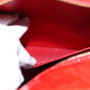 LOUIS VUITTON Monogram Vernis Sutton Hand Bag Red Rouge M91080 LV Auth BA8347-11