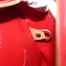 LOUIS VUITTON Monogram Vernis Sutton Hand Bag Red Rouge M91080 LV Auth BA8347-12