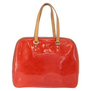 LOUIS VUITTON Monogram Vernis Sutton Hand Bag Red Rouge M91080 LV Auth BA8347 - 0