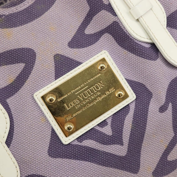 LOUIS VUITTON Cruise Line Taicienne PM Bag Canvas Lila M95680 LV Auth BA8349