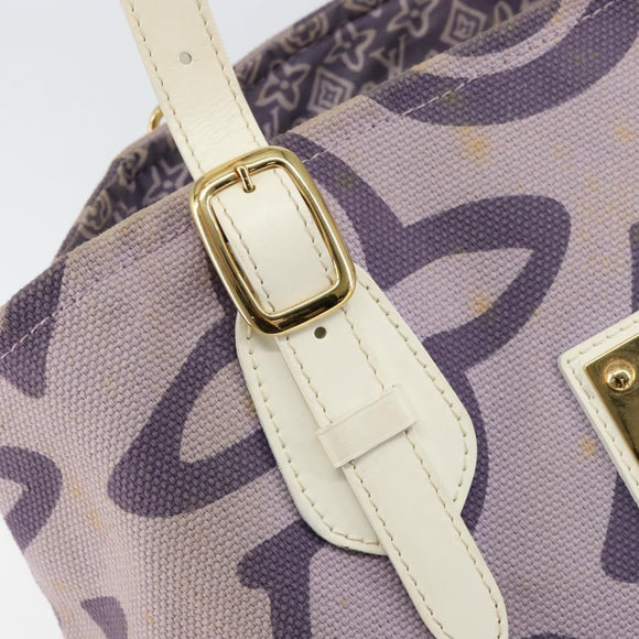 LOUIS VUITTON Cruise Line Taicienne PM Bag Canvas Lila M95680 LV Auth BA8349