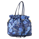 LOUIS VUITTON Ikat Flower Noeful MM Bag 2way Grand blue M94312 LV Auth BA8350-1
