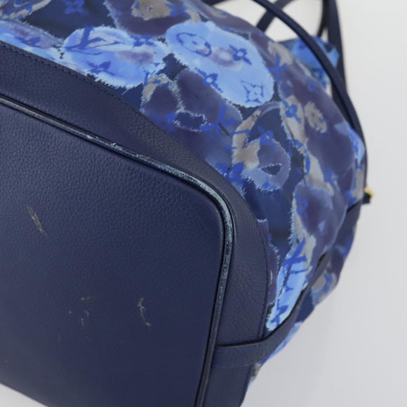 LOUIS VUITTON Ikat Flower Noeful MM Bag 2way Grand blue M94312 LV Auth BA8350
