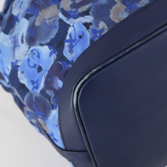 LOUIS VUITTON Ikat Flower Noeful MM Bag 2way Grand blue M94312 LV Auth BA8350