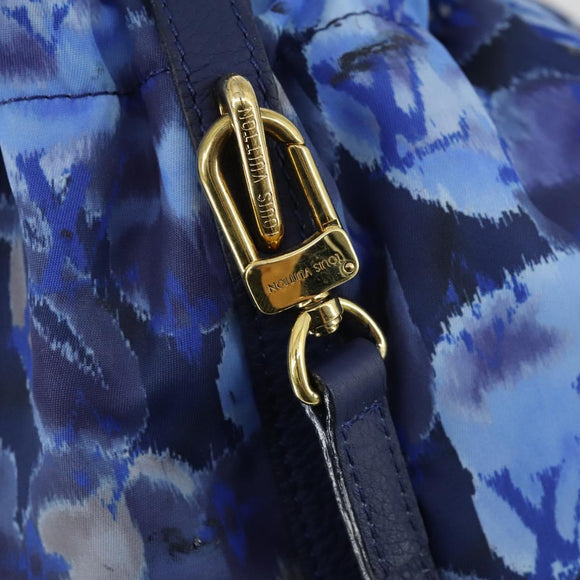 LOUIS VUITTON Ikat Flower Noeful MM Bag 2way Grand blue M94312 LV Auth BA8350
