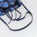 LOUIS VUITTON Ikat Flower Noeful MM Bag 2way Grand blue M94312 LV Auth BA8350-7