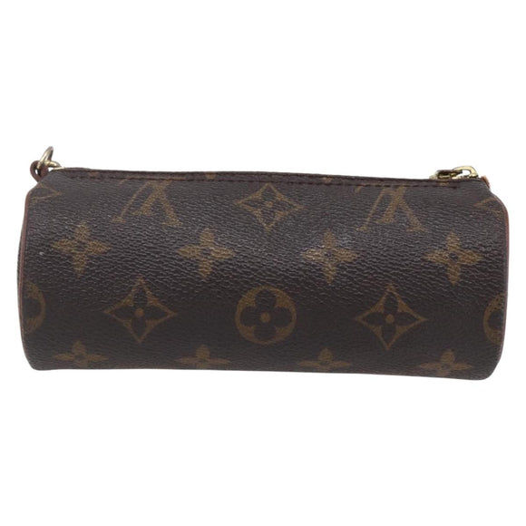 LOUIS VUITTON Monogram Papillon Pouch LV Auth BA8353