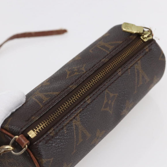 LOUIS VUITTON Monogram Papillon Pouch LV Auth BA8353