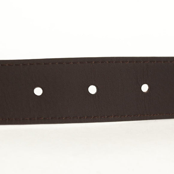 LOUIS VUITTON Monogram Ceinture LV Cut Belt 39.4"" Silver M6888 LV Auth BA8354V