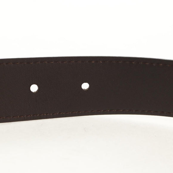 LOUIS VUITTON Monogram Ceinture LV Cut Belt 39.4"" Silver M6888 LV Auth BA8354V