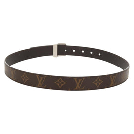 LOUIS VUITTON Monogram Ceinture LV Cut Belt 39.4"" Silver M6888 LV Auth BA8354V - 0