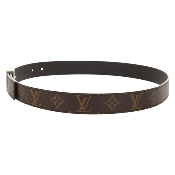 LOUIS VUITTON Monogram Ceinture LV Cut Belt 39.4"" Silver M6888 LV Auth BA8354V