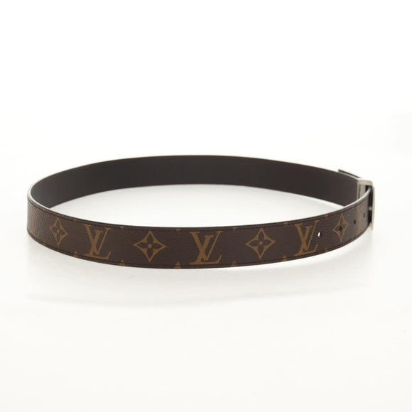 LOUIS VUITTON Monogram Ceinture LV Cut Belt 39.4"" Silver M6888 LV Auth BA8354V