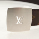 LOUIS VUITTON Monogram Ceinture LV Cut Belt 39.4"" Silver M6888 LV Auth BA8354V-5
