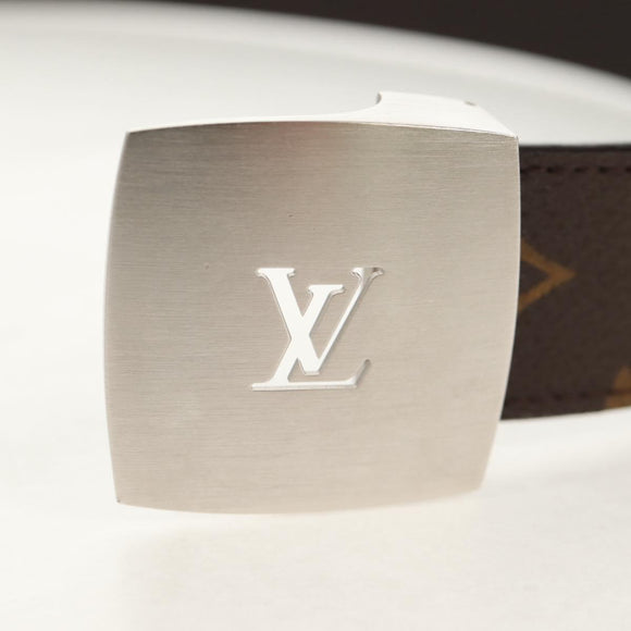 LOUIS VUITTON Monogram Ceinture LV Cut Belt 39.4"" Zilver M6888 LV Auth BA8354V