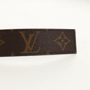 LOUIS VUITTON Monogram Ceinture LV Cut Belt 39.4"" Silver M6888 LV Auth BA8354V-7