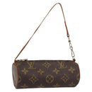 LOUIS VUITTON Monogram Papillon Pouch Pouch LV Auth BA8355-1