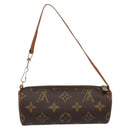 LOUIS VUITTON Monogram Papillon Pouch Pouch LV Auth BA8355-2