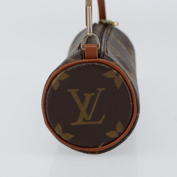 LOUIS VUITTON Monogram Papillon Pouch Pouch LV Auth BA8355
