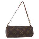 LOUIS VUITTON Monogram Papillon Pouch LV Auth BA8356-1