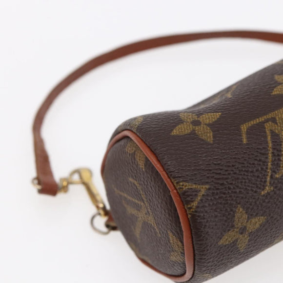 LOUIS VUITTON Monogram Papillon Pouch LV Auth BA8356