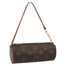 LOUIS VUITTON Monogram Papillon Pouch LV Auth BA8357-1