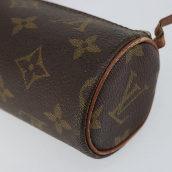 LOUIS VUITTON Monogram Papillon Pouch LV Auth BA8357