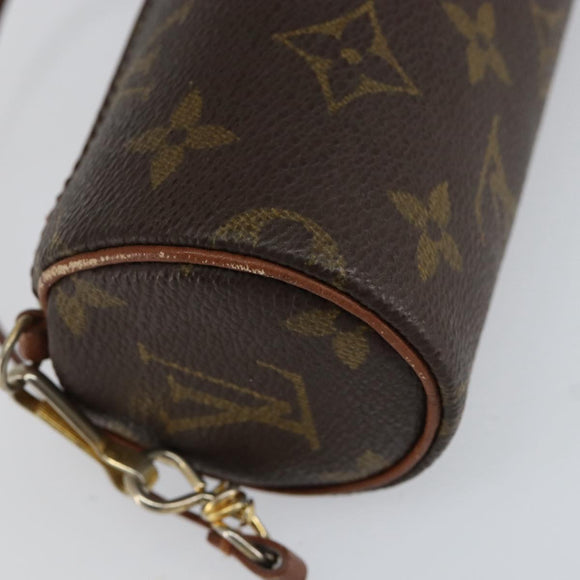 LOUIS VUITTON Monogram Papillon Pouch LV Auth BA8357