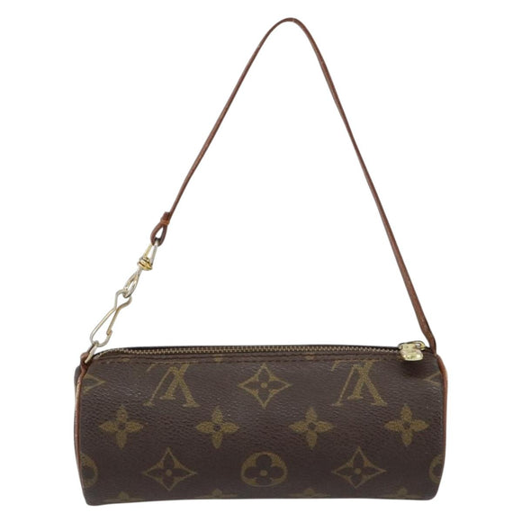 LOUIS VUITTON Monogram Papillon Pouch LV Auth BA8357