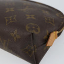 LOUIS VUITTON Monogram Pochette Cosmetic PM Pouch M43998 LV Auth BA8358-7