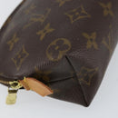 LOUIS VUITTON Monogram Pochette Cosmetic PM Pouch M43998 LV Auth BA8358-14