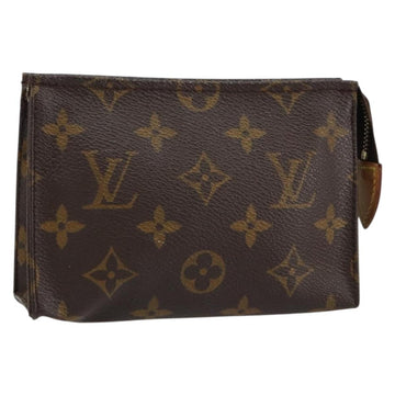 LOUIS VUITTON Monogram Poche Toilette 15 Pouch M47546 LV Auth BA8359