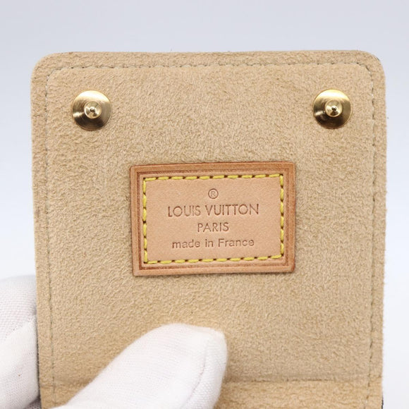 LOUIS VUITTON Monogram Jewelry Case Jewelry Box LV Auth BA8362