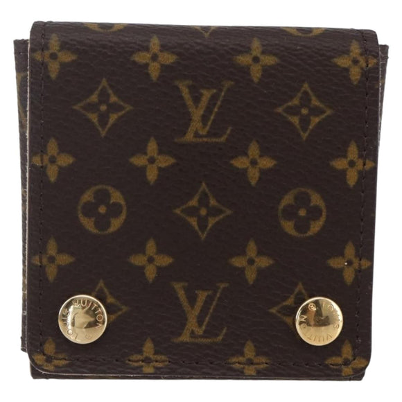 LOUIS VUITTON Monogram Jewelry Case Jewelry Box LV Auth BA8362