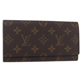 LOUIS VUITTON Monogram Porte Yen 3 Credit Long Wallet M61818 LV Auth BA8363