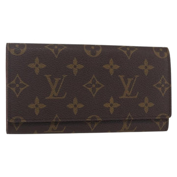 LOUIS VUITTON Monogram Porte Yen 3 Credit Long Wallet M61818 LV Auth BA8363