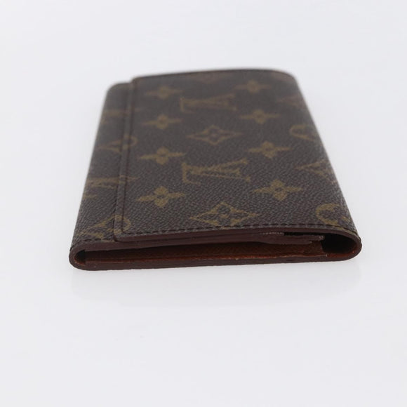 LOUIS VUITTON Monogram Porte Yen 3 Credit Long Wallet M61818 LV Auth BA8363
