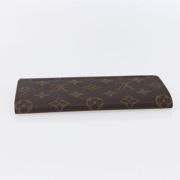 LOUIS VUITTON Monogram Porte Yen 3 Credit Long Wallet M61818 LV Auth BA8363