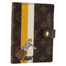 LOUIS VUITTON Groom Pageboy Agenda PM Day Planner Cover Jaune R20019 Auth BA8364-1