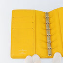 LOUIS VUITTON Groom Pageboy Agenda PM Day Planner Cover Jaune R20019 Auth BA8364-15
