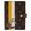 LOUIS VUITTON Groom Pageboy Agenda PM Day Planner Cover Jaune R20019 Auth BA8364-2