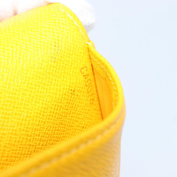 LOUIS VUITTON Groom Pageboy Agenda PM Day Planner Cover Jaune R20019 Auth BA8364