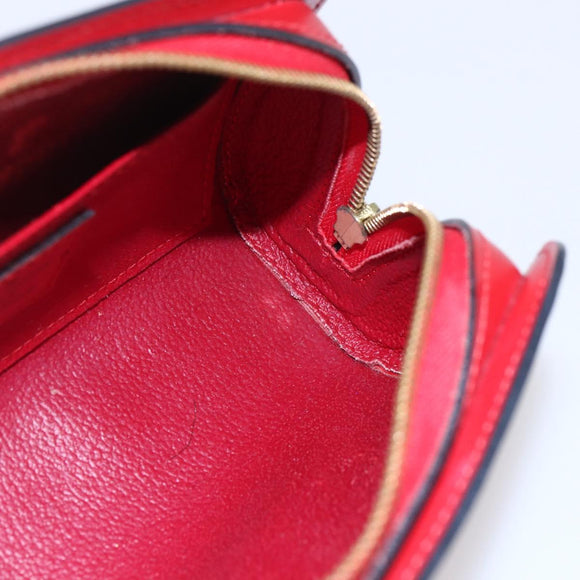 LOUIS VUITTON Epi Dauphine PM Pouch Castilian Red M48447 LV Auth BA8366