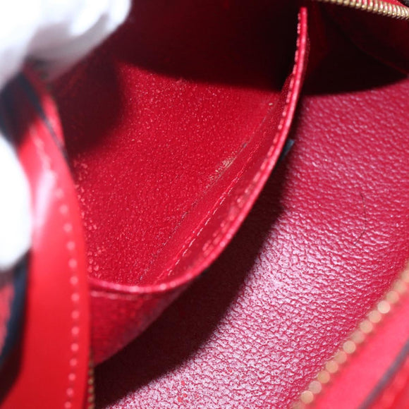 LOUIS VUITTON Epi Dauphine PM Pouch Castilian Red M48447 LV Auth BA8366