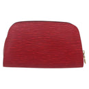 LOUIS VUITTON Epi Dauphine PM Pouch Castilian Red M48447 LV Auth BA8366-2