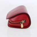 LOUIS VUITTON Epi Dauphine PM Pouch Castilian Red M48447 LV Auth BA8366-3