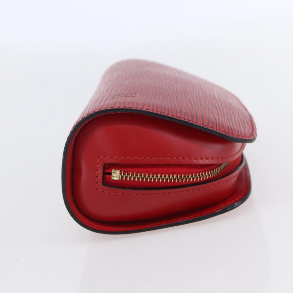 LOUIS VUITTON Epi Dauphine PM Pouch Castilian Red M48447 LV Auth BA8366