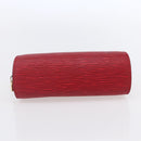 LOUIS VUITTON Epi Dauphine PM Pouch Castilian Red M48447 LV Auth BA8366-6