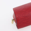 LOUIS VUITTON Epi Dauphine PM Pouch Castilian Red M48447 LV Auth BA8366-14