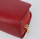 LOUIS VUITTON Epi Dauphine PM Pouch Castilian Red M48447 LV Auth BA8367-15